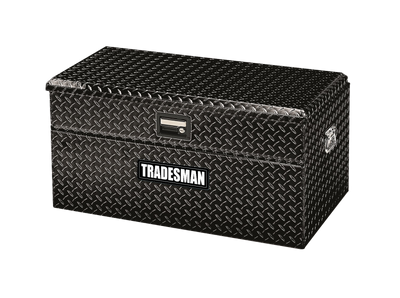 Tradesman Aluminum Flush Mount Truck Tool Box (40in.) - Black