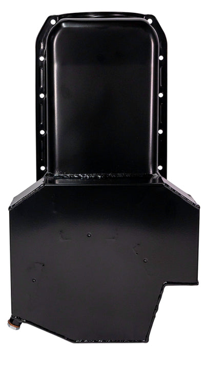 Moroso Pre-80 Chevrolet Small Block (w/2 Pc Seal) Road Race Wet Sump 7qt 7.5in Steel Oil Pan - Black