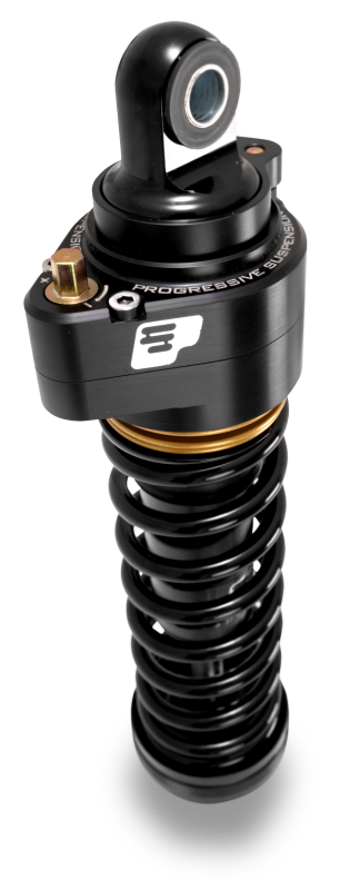 Progressive Harley Ultra Low-QPS 944 Series Shocks, 12.5in, 11in Ride Height Standard - Black/Gold