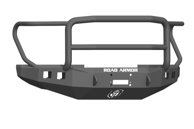 Road Armor 17-20 Ford F-250 Stealth Wide Fender Front Winch Bumper w/Lonestar Guard - Tex Blk