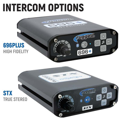 Rugged Radios Yamaha YXZ 1000R Complete Comm Kit w/ BT 2-Way Radio 696 PLUS / M1 VHF Bus Band