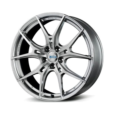 Gram Lights 57FXZ Limited Edition 18x7.5 +50 5-114.3 Sunlight Silver Wheel