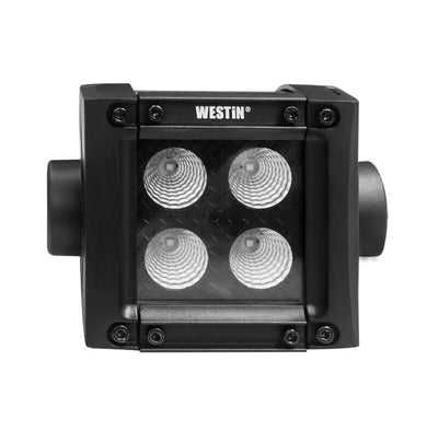 Westin B-FORCE LED Light Bar Double Row 2 inch Flood w/3W Cree - Black