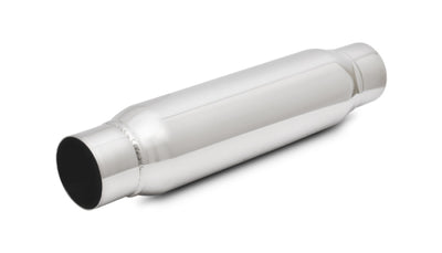 Vibrant SS Resonator (Standard Design) 2.in inlet/outlet x 12in long w/ 3.5in OD resonator body