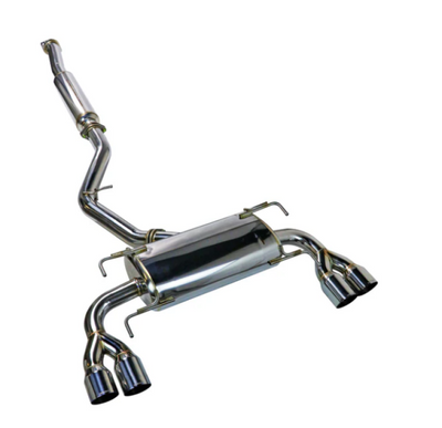 Remark 08-14 Subaru WRX STi GR Hatch Sports Touring Cat-Back Exhaust - SS Quad Tips (Resonated)