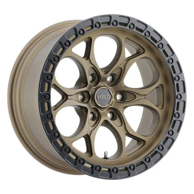 Weld 18x9 Ledge 6 6x139.7 ET-12 BS 4.50 Satin Bronze / Satin Black Ring 106.1