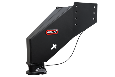 Gen-Y Nomad Static 5th Wheel to Gooseneck - 6.5K TW 30K Tow - Texture Black (Rhino Frames)