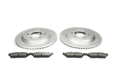 Alcon 19-20 Raptor/ 18-20 F-150 Pad & Rotor Kit (Use with Stock Calipers) w/ Elect Park Brake - Rear