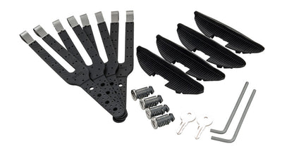 Rhino-Rack 07-13 Chevrolet Avalanche 4 Door Pick Up Vortex StealthBar 2 Bar Roof Rack - Silver