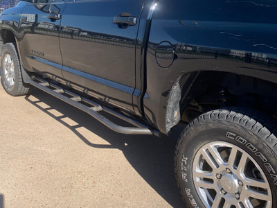 Cali Raised 2022 Toyota Tundra Rock Sliders - Hybrid / No Kick Out / Raw Sf + No Fillerplates