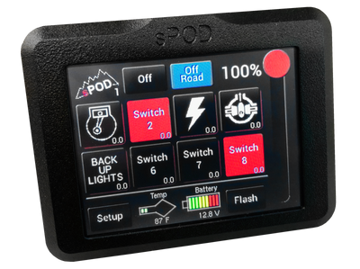 sPOD 8 Circuit Systems Add-On Touchscreen