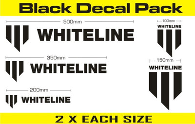 Whiteline Decal Kits 10 Pk Black