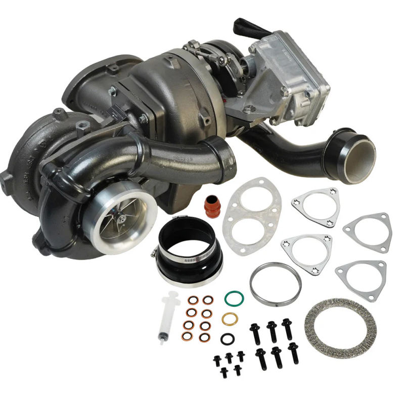 Mach Yeti Racing BD Diesel Screamer V2S Twin Turbo System - Ford 6.4L 2008-2010 w/o Air ...