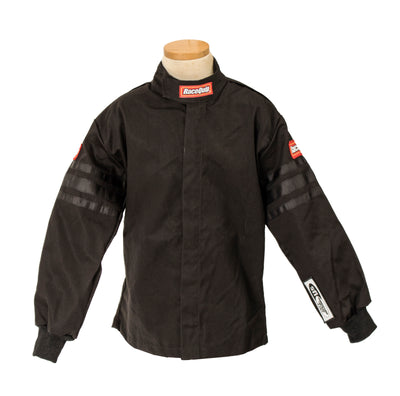 RaceQuip Black Trim SFI-1 JR. Jacket - Kids XSM