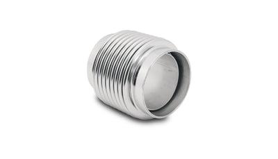 Vibrant SS Bellow Assembly w/ Liner 1.875in Inlet/Outlet ID x 2.75in OAL Electro Polished
