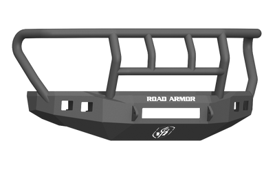 Road Armor 17-20 Ford F-250 Stealth Front Bumper w/Titan II Guard Standard Flare - Tex Blk