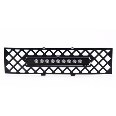 Putco 11-14 Ford F-150 - EcoBoost Bumper Grille Insert - Black SS Diamond w/ 10in Luminix Light Bar