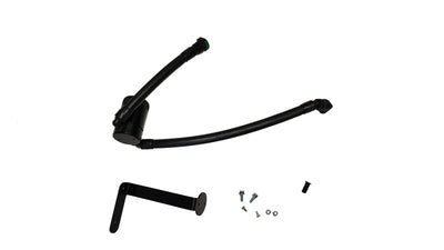 J&L 15-17 Ford F-150 5.0L Oil Separator 3.0 PCV Side - Black Anodized
