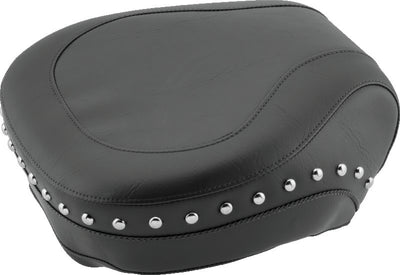 Mustang 84-06 Harley Standard Rear Tire Wide Touring Passenger Seat w/Studs- Black