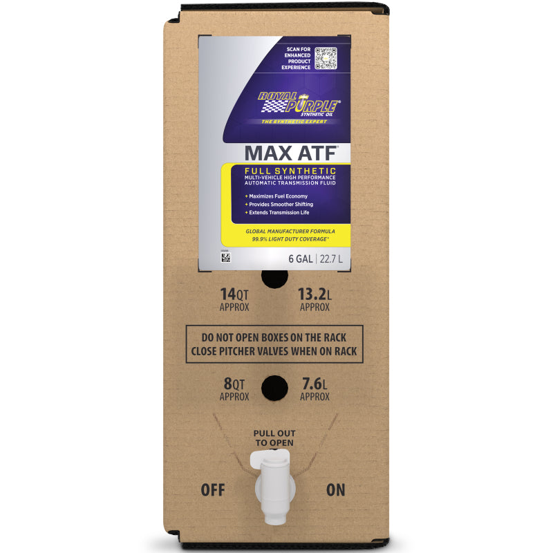 Mach Yeti Racing Royal Purple Max ATF Automatic Transmission Fluid - 6 Gallon Bag-In-Bo ...