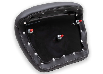 Mustang 08-21 Harley Electra Glide, Rd Glide, Rd King, Str Glide Tour-Pak Pad w/Grey Stitch-Black