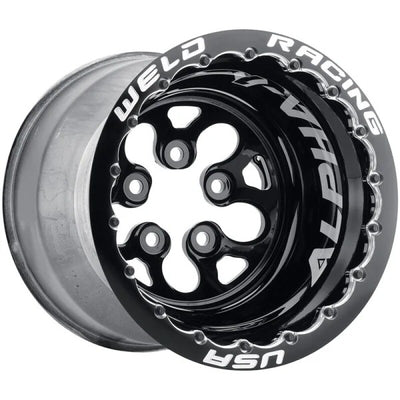 Weld Alpha-1 15x13 / 5x127 BP / 2in. BS Wheel - Black DBL MTS