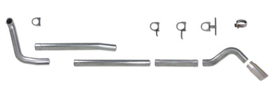 Diamond Eye KIT 4in Turbo Back SGL AL: TURN DOWN 00-03.5 FORD 7.3L F250/F350 w/ MUFFLER REPL