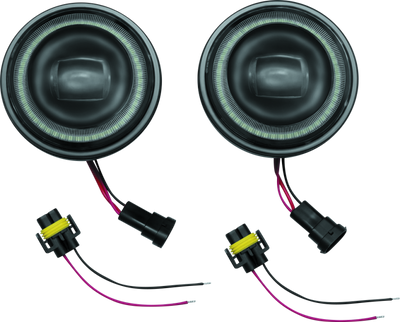 Kuryakyn 4-1/2inch Vision Passing Lmps Black