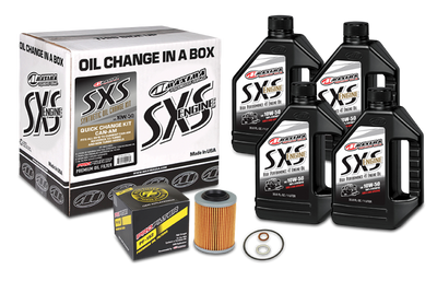 Maxima SXS Can-Am Maverick X3 Oil Change Kit w/Full Synthetic 10W50 Engine Oil/Filter/Hardware