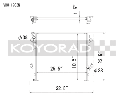 Koyorad 03-09 Toyota 4Runner/Lexus GX470 4.7l Aluminum Radiator - Off-Road Use Only