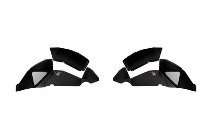 Fishbone Offroad 2018+ Jeep Wrangler JL Rear Pair Aluminum - Black Powdercoat Inner Fenders