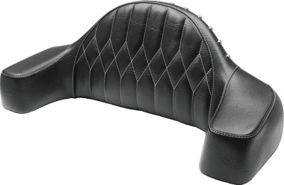 Mustang 14-21 Indian Chieftain,Chief,Dk Horse,Roadmaster,Vint Pass Backrest w/Diam Stitch - Black