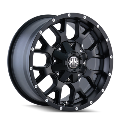 Mayhem 8015 Warrior 20x10 / 8x170 BP / -25mm Offset / 125.2mm Hub Matte Black Wheel