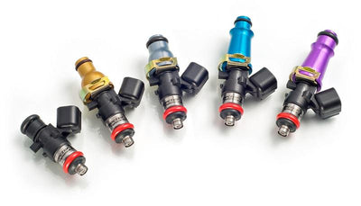 Injector Dynamics 1340cc Injectors - 48mm Length - 14mm Grey Top - 14mm Lower O-Ring (Set of 10)
