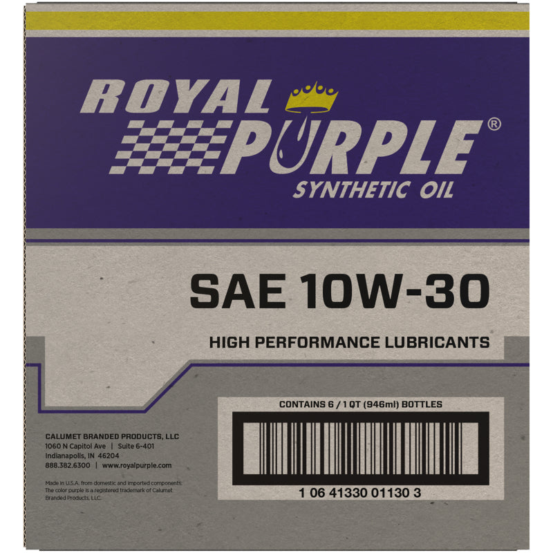 Mach Yeti Racing Royal Purple Premium Synthetic High Performance Multi-Grade 10W-30 Mot ...