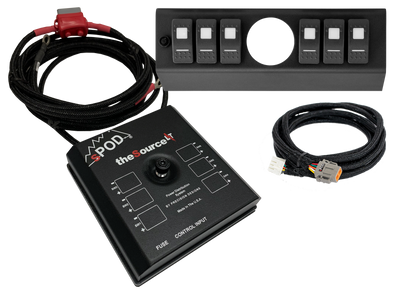 Spod 07-08 Jeep Wrangler SourceLT w/ Opening LED Switch Panel (2 1/16 Inch)