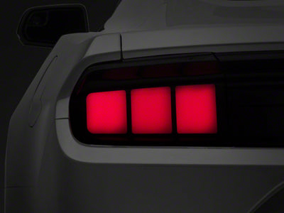 Raxiom 15-23 Ford Mustang Profile LED Tail Lights Gloss Black Housing- Red Lens