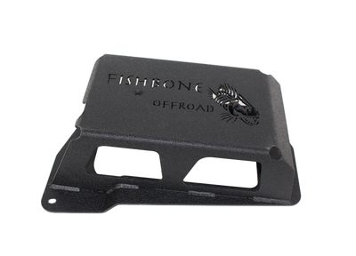 Fishbone Offroad 12-17 Jeep Wrangler JK Steel EVAP Canister Skid Plates - Black Textured Powdercoat