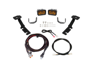 Diode Dynamics 19-25 Toyota RAV4 C2 2.0 LED Ditch Light Kit - Pro Yellow Combo