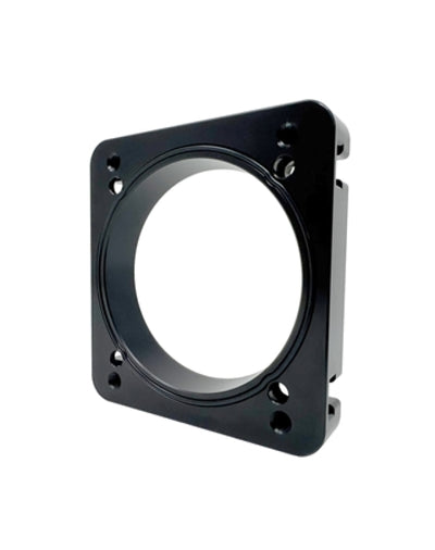 Torque Solution 06-21 Subaru STI EJ Big Bore Manifold Big Bore 76mm Throttle Body Adapter - Black