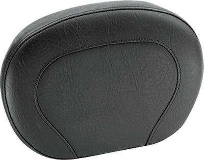 Mustang Harley Setback Vintage Sissy Bar Pad Low Medallion Style (12 inch x 9 inch) - Black