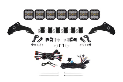 Diode Dynamics 19-25 Honda Talon SS5 Roof CrossLink Lightbar Pro Kit w/ Cool White Lens