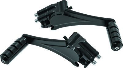 Kuryakyn Adjustable Passenger Pegs With ISO Small Pegs 10 and Up Black