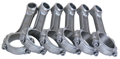 Eagle Jeep 4.0L/242 C.I. 6.123in 5140 Steel .9305in Press-Fit Pin 3/8in Bolts I-Beam Rods - Set of 6