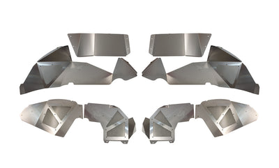 Fishbone Offroad 2018+ Jeep Wrangler JL Front/Rear Set of 4 Aluminum Raw Inner Fenders
