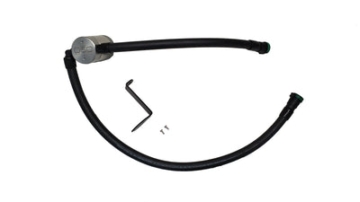 J&L 23-26 Ford F-250/F-350 6.8L;7.3L Oil Separator 3.0 Passenger Side - Clear Anodized