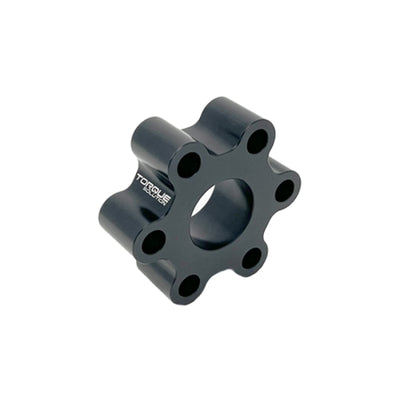 Torque Solution 01-04 Chevrolet Corvette C5 (78mm) w/ 12mm Bolts Billet Driveshaft Flex Disc - Black