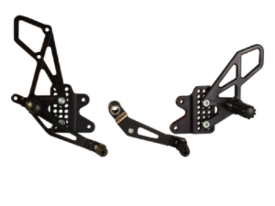 Vortex Racing 6-10 Suzuki GSX-R600, GSX-R750 Rear Set- Black
