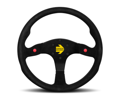 Momo MOD80 Steering Wheel 350 mm - Black Suede/Black Spokes
