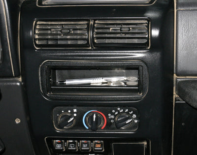 Tuffy Stereo Dash Cutout Tray Black